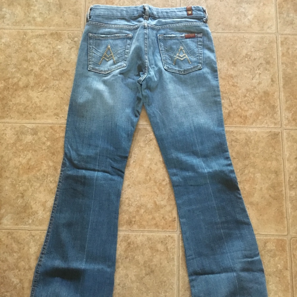 7 for all mankind jeans light blue